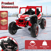 24V Battery Powered Electric Car Toy 2-seater Kids Ride on UTV-Red