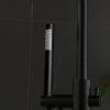 Bathroom Tap Bath Shower Mixer Black Floor Mounted Free Standing