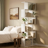 6 Tier Bookcase with Shelf Unit for Storage Bookshelf Display Living Room Office