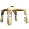 3(m) x 3(m) Patio Garden Metal Gazebo Marquee Party Tent Canopy Shelter Pavilion
