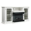 Electric Fireplace With TV Stand Unit Cabinet Fire Logs Heater Flame Living Room