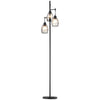 Industrial 3-Light Floor Lamp Dimmable Standing Lamp for Living Room
