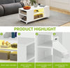 High Gloss LED Coffee Table With Storage Wooden 2 Drawer Living Room Furniture