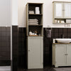 Priano Freestanding Bathroom Cabinet Unit Grey Vanity Cupboard Storage Unit