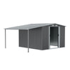 Breeins Metal Garden Shed 8x8ft 10x8ft Tool Shed Extended Shelter & Inside Shelf