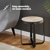 Coffee Side End Table Sofa Living Room Wooden Metal Bedside Furniture Round Tea