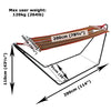Hammock with Metal Frame Stand Garden Camping Outdoor Patio Swing Bed Portable