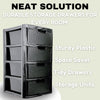 Large Rattan Drawer Storage Unit 2/3/4 Drawers Units Bedroom Office Desktop Draw