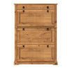 Corona Shoe Rack Chest 1 Drawer 3 Shelf Solid Wood Pine Wooden Hallway Storage