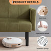 2-3 Seater Convertible Futon Sofa Bed Upholstered Fabric Sleeper Couch