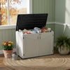 975L Outdoor Storage Box Garden Patio Plastic Chest Container Multibox with Base