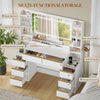 Dressing Table With Led Mirror Drawers Set Makeup Desk Vanity Table Lights
