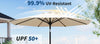 2.7M Garden Parasol Sun Shade Canopy Patio Outdoor Umbrella Crank Tilt UPF 50+