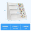 White Bookshelf Storage Shelf For Children's Reading Room Open Storage Modern