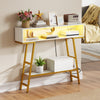 3-Tier Entryway Table with Storage Compartment & Shelf