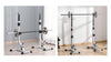 Adjust Pair of Barbell Squat Racks Stand Weight Lifting Bench Press Gym