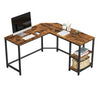 L-Shape Computer Desk Corner Office Workstation Study Desk With Shelf New LWD72X