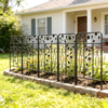 80cm Tall Steel Garden Fence 5 Panels Total Rust-Resistant Screen Gate Outdoor