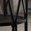 Round Dining Table for 4-6 People, 120cm Farmhouse Wooden Kitchen Dinner Table.