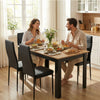 Mondeer Dining Table and Chairs Set 4 for Kitchen Home dining Room 120x80x75cm