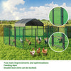 Large Iron Walk-in Chicken Run Coop Cage Hens Rabbit Dogs Ducks Chickens Poultry