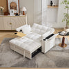 2 Seater Pull Out Sofa Bed Loveseat Recliner with Hidden Table, Cup Holders, USB