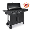 Gas BBQ, 6+1 Burner Barbeque Grill with Gas Hose & Regulator