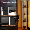 Floor Lamp with Shelves 4-Tier Freestanding Display Rack