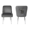 Set of 2 Marco Dining Chairs Brushed Velvet