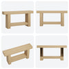 63" x 11.8" x 31.5" Entryway Console Table,2 Tier Sofa Table with Open Storage