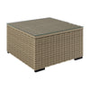 6 Seater Beige U Shaped Rattan Garden Sofa Set with Matching Coffee Table FTR172