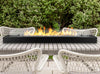 Bio fireplace insert 120 cm matt black with glass