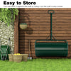Metal Lawn Roller Push/Tow-Behind 113L Water/Sand-Filled Sod Roller Green