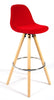 Bar Stools Kitchen Breakfast Chairs Dining Modern Wooden Velvet | Set of 2