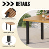 200 x 100cm Large Rectangle Table with Acacia Wood Tabletop