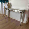 4ft Mirrored Console Table Glass Hallway Desk Sofa Side Foyer Table Home Display