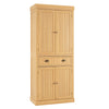 Freestanding Kitchen Accent Storage Cabinet w/Adjustable Shelves