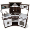 Kids Corner Wooden Playset Pretend Toddler Kitchens Cooking Toy Light