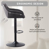 Set of 2/4 Bar Stools Velvet w/Armrest 8cm Thick Seat Swivel Bar Chair Breakfast