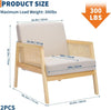 Mid-Century Modern Boucle Fabric Armchair Accent Chair for Living Room, Bedroom