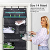 Over The Door Shoe Organizer,10 Tier Hanging Shoe Rack With 20 Large Pockets
