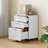 Mobile Filing Cabinet, File Cabinet with 3 Drawers Lockable Documents Storage
