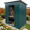 6 x 4 FT Garden Shed Storage Shed Waterproof with Foundation Kit & Vents, Green