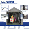 Storage Tent Bicycle Motorbike PE Shed Backyard Waterproof Large 2.2*1.6M Grey