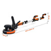 ZELCAN Telescoping Drywall Sander 850W w Vacuum System Variable Speeds LED Strip