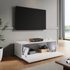 100cm High Gloss Floating TV Cabinet Stand Unit Storage Door Wall Mounted White