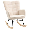 Nursing Rocking Nursery Glider Rocker Armchair for Living Room, Beige