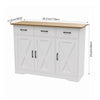 Sideboard Cabinet with Drawers Storage Buffet Cupboard 3 Door 3 Drawer White