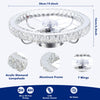 LED Crystal Ceiling Fan Light Dimmable Fan Ceiling Lamp Quiet W/ Remote Hfeujfay