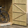 6x3 WOODEN GARDEN BIKE STORE OUTDOOR PENT BICYCLE SHED TOOL WALLSTORE STORAGE
